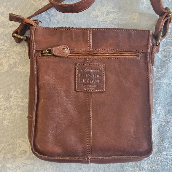 ASHWOOD HERITAGE Crossbody Bag Red Leather Woven England UK Purse Handbag Boho - Picture 5 of 16